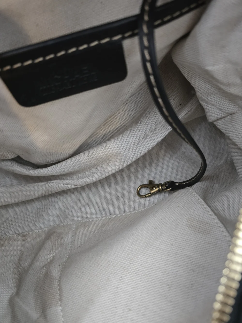 Michael Kors Black Leather Stud-Accent Satchel with Gold Hardware